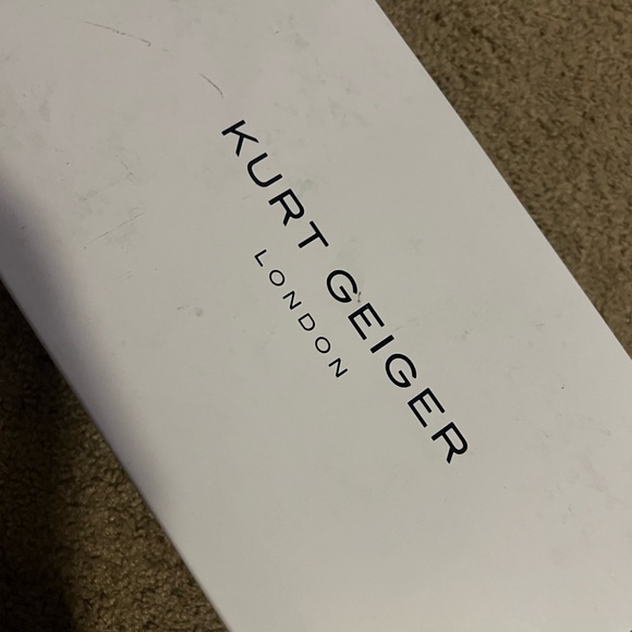 NEW KURT GEIGER LONDON Chelsea B&W Houndstooth Crystal Mule Slide SZ 35.5 - Picture 3 of 5